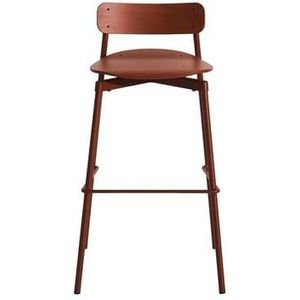 Petite Friture Fromme Wood barkruk H75 Red Brown