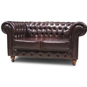 Chesterfield No Leather 2 zits bank My Chesterfield NAL Antiek Bruin