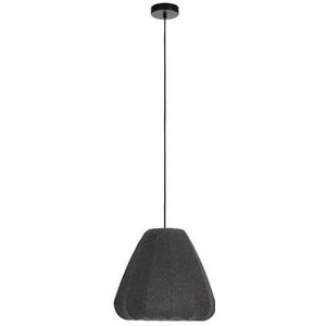 EGLO Barlaston Hanglamp - E27 - Ø 35 cm - Zwart|Grijs - Textiel