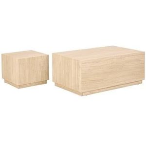 Giga Living - Salontafel Lima - Travertinlook - Set van 2 - MDF