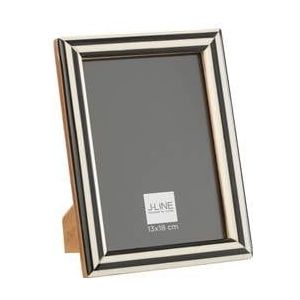 J-Line fotolijst - fotokader - hout - zwart|wit - large