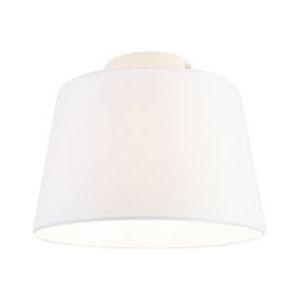 QAZQA Moderne plafondlamp met witte kap 25 cm - Combi
