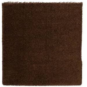 Hoogpolig vloerkleed shaggy Trend effen - bruin 200x200 cm