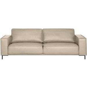 Zitbanken - Beige - Leder - Dennenhout