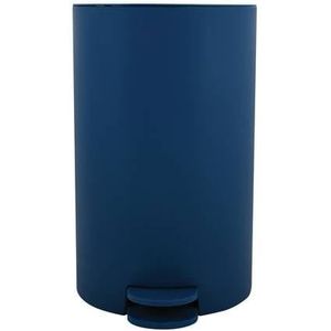 MSV Pedaalemmer - kunststof - marine blauw - 3L - klein model - 15 x 27 cm - Badkamer/toilet