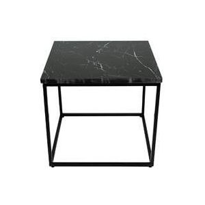 Kick Bijzettafel Marble - Zwart