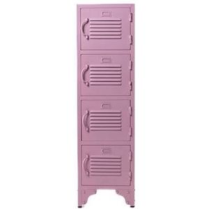 Rootsmann Lockerkast Roze | Locker Met 4 Deuren