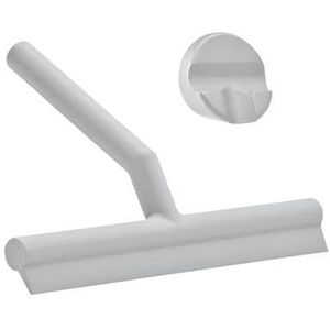 Douchewisser - Zone Denmark Silicone wisser - soft grijs - met houder - trekker badkamer