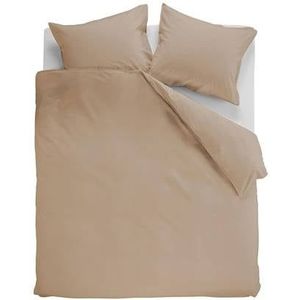 Ambiante Cotton Uni dekbedovertrek - Tweepersoons - 200x200/220 - Khaki