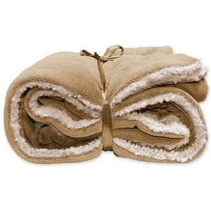 Unique Living - Lars Coral Fleece|suede Plaid 150x200cm Honey