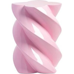 &k amsterdam Pillar Marshmallow Bijzettafel H 40 cm - Candy Pink