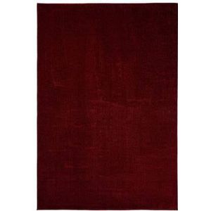 Tapeso Laagpolig vloerkleed Fine - rood - 80x200 cm