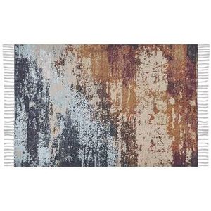 GERMENCIK - Laagpolig vloerkleed - Multicolor - 140x200 cm - Polyester