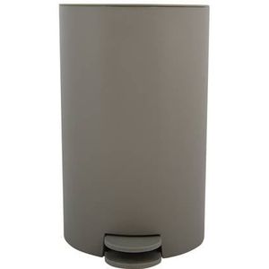 MSV Pedaalemmer - kunststof - taupe - 3L - klein model - 15 x 27 cm - Badkamer/toilet