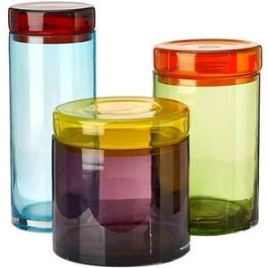 Pols Potten - Caps & Jars - Voorraadbus - Multi - Glas - Set van 3