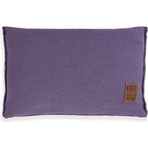 Knit Factory Uni Sierkussen - Violet - 60x40 cm