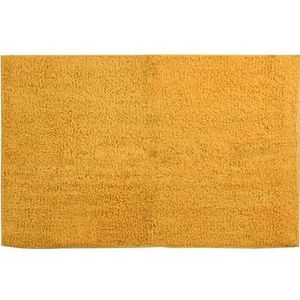 MSV Badkamerkleedje/badmat tapijtje - voor op de vloer - saffraan geel - 45 x 70 cm - polyester/katoen