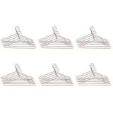 QUVIO Kledinghangers - Set van 30 - Kleerhangers - Hangers kleding - Broekhangers - Rosekleur - Koper - Staal