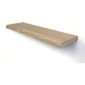 WOODBROTHERS zwevende wandplank eiken boomstam 120 x 20 cm