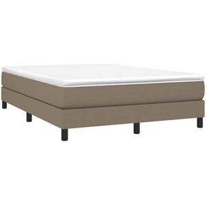 vidaXL-Boxspringframe-stof-taupe-140x190-cm