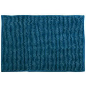 MSV Badkamerkleed/badmat tapijtje voor op de vloer - petrol blauw - 50 x 80 cm - Microvezel - anti slip