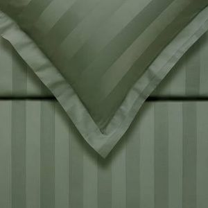 Vandyck Purity Stripe Dekbedovertrek 140 x 200/220 cm - Sage Green
