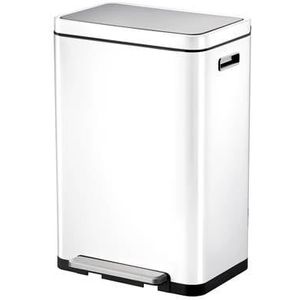 EKO X-Cube Prullenbak 45 Liter - Wit - Soft-close