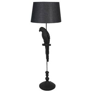 Clayre & Eef Vloerlamp Papegaai Ø 40x121 cm Zwart Kunststof Staande