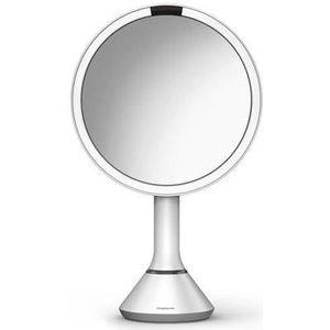 Simplehuman - Spiegel met Sensor, Rond, 5x Vergroting, Wit - Simplehum