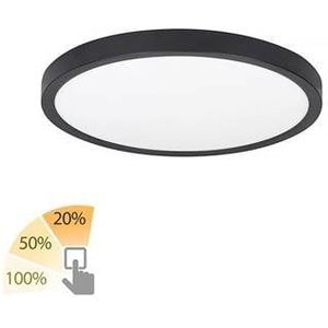 Highlight - Plafondlamp Piatto Ø 23,5 cm 3 step DIM zwart