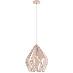 EGLO Carlton-p - hanglamp - 1-lichts - Ø31 cm - E27 - abrikooskleur