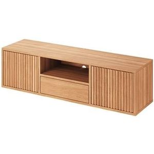 Caso Furniture CASØ 230 Natural Eiken Hangend TV-Meubel Lamellen