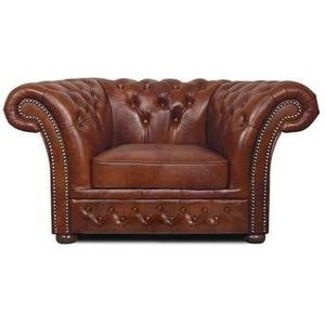 The Chesterfield Brand Fauteuil Winfield Luxe Cloudy Oud Bruin