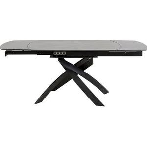 Kare Uitschuiftafel Twist Black 120(30+30)x90cm