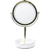Beliani - SAVOIE - Make-up spiegel - Goud|Wit - IJzer