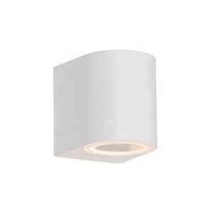 QAZQA Baleno - Moderne Wandlamp Voor Buiten - 1 Lichts - L 6.8 cm - Wit - Buitenverlichting