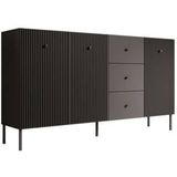 Meubella Dressoir Vermont - Antraciet - 180 cm