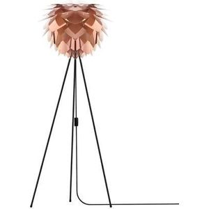 Umage Silvia Medium Tripod vloerlamp Ø54 zwart onderstel, koper