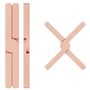 Krumble Opvouwbare siliconen pannenonderzetter - Roze