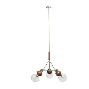 BePureHome Babble Hanglamp 3 Bollen - Glas - Bruin - 60x90x90