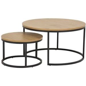 by fonQ  Lowen Salontafel Set van 2 - Bruin