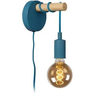 Lucide POLA Wandlamp 1xE27 - Blauw