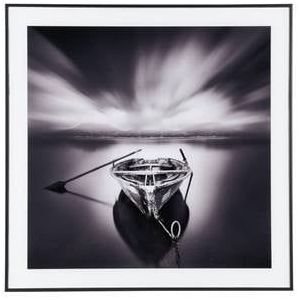 Present Time Wanddecoratie Wandering Boat Medium - Zwart - 2x50x50cm