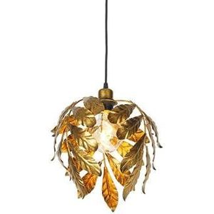 QAZQA Vintage hanglamp antiek goud 30 cm - Linden