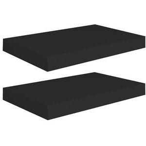 vidaXL-Wandschappen-zwevend-2-st-40x23x3,8-cm-MDF-zwart