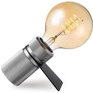 Home Sweet Home Tafellamp Matrix - Zilver - 11|10.2|5.3cm - Bedlampje