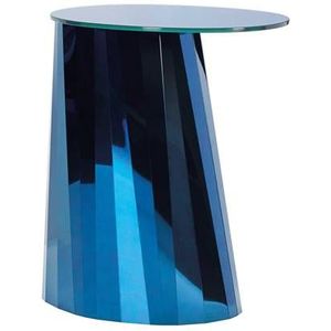 ClassiCon Pli High bijzettafel 53x42 blauw, tafelblad glanzend