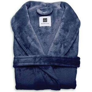 Zo Home Flanel Fleece Badjas Cara - indigo blue - L