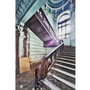 Kare Wandfoto Glass Old Staircase Corner