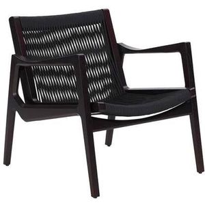 ClassiCon Euvira fauteuil bruin onderstel, zwart koord